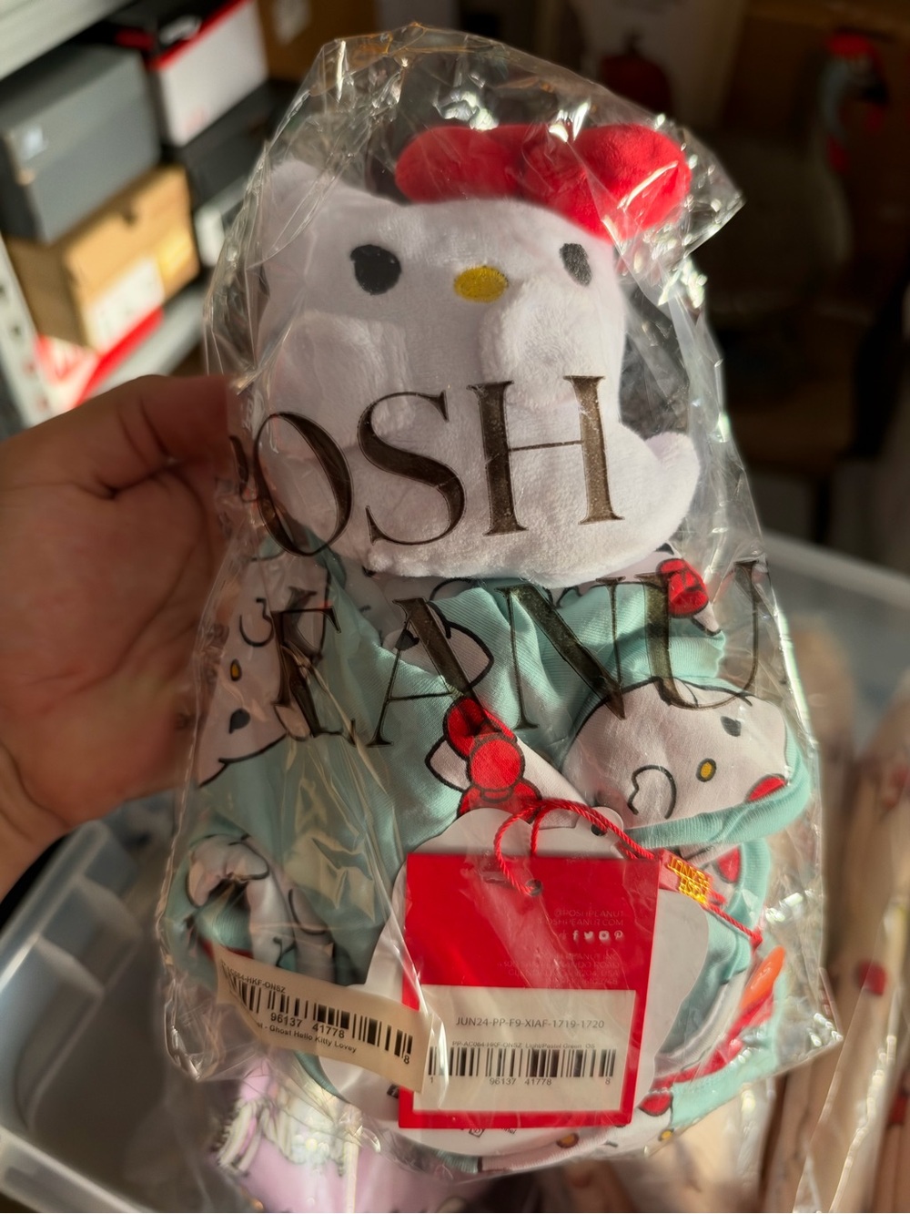 Posh peanut ghost hello kitty lovey